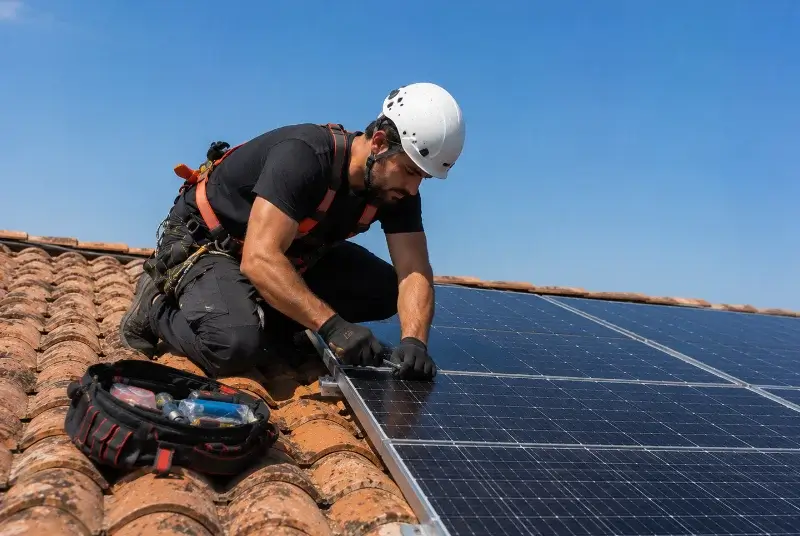 Maintenance et monitoring de panneaux solaires à Verlinghem